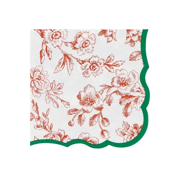 Meri Meri Toile De Jouy Cocktail Napkins - 16 Pack
