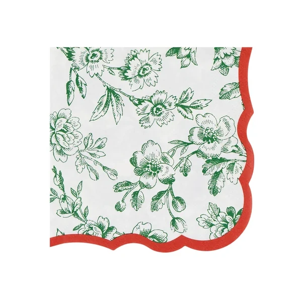 Meri Meri Toile De Jouy Cocktail Napkins - 16 Pack