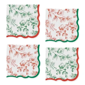 Meri Meri Toile De Jouy Cocktail Napkins - 16 Pack