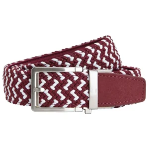 Nexbelt Braided Maroon Golf Ratchet Belt