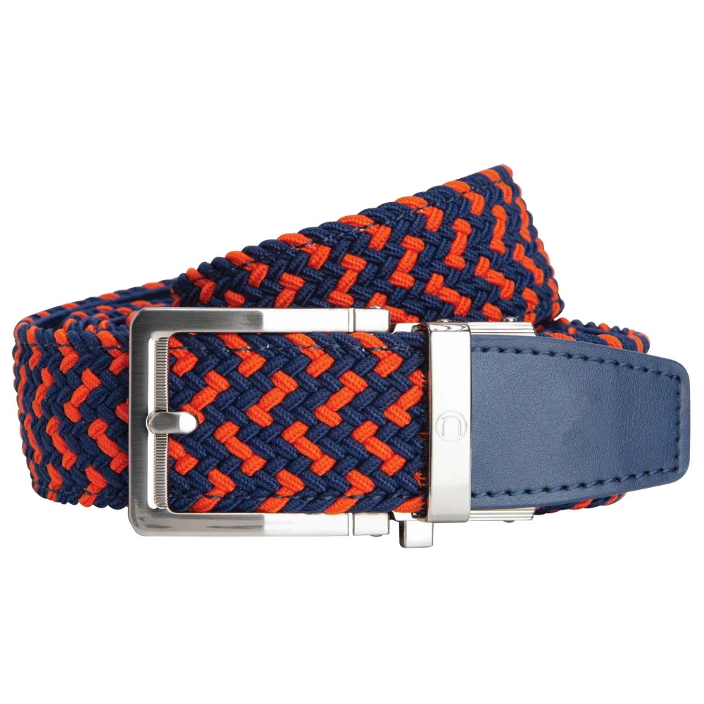 Nexbelt Braided Orange & Navy Golf Ratchet Belt Nexbelt Braided Orange & Navy Golf Ratchet Belt