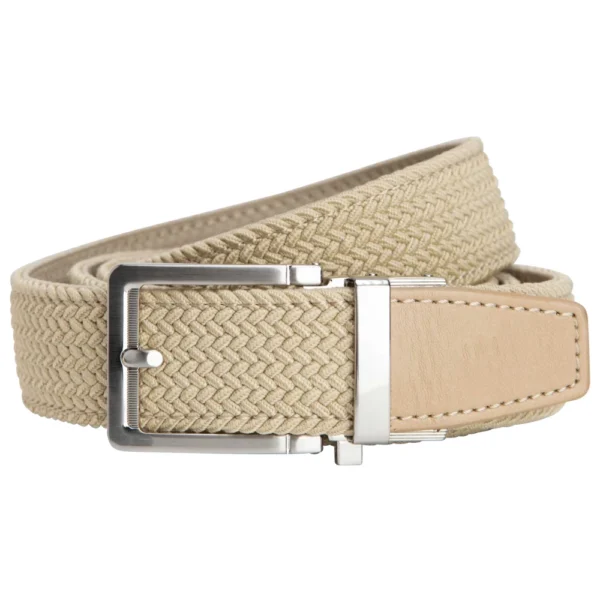 Nexbelt Braided Tan Golf Ratchet Belt
