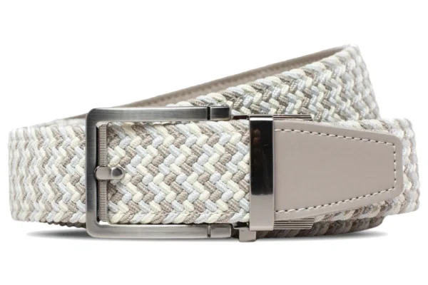 Nexbelt Braided Tri-Color Tan Golf Ratchet Belt