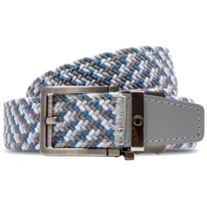 Nexbelt Braided Tri-Color Sky Golf Ratchet Belt