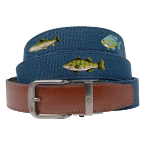Nexbelt Newport Fresh Water Fish Golf Ratchet Belt