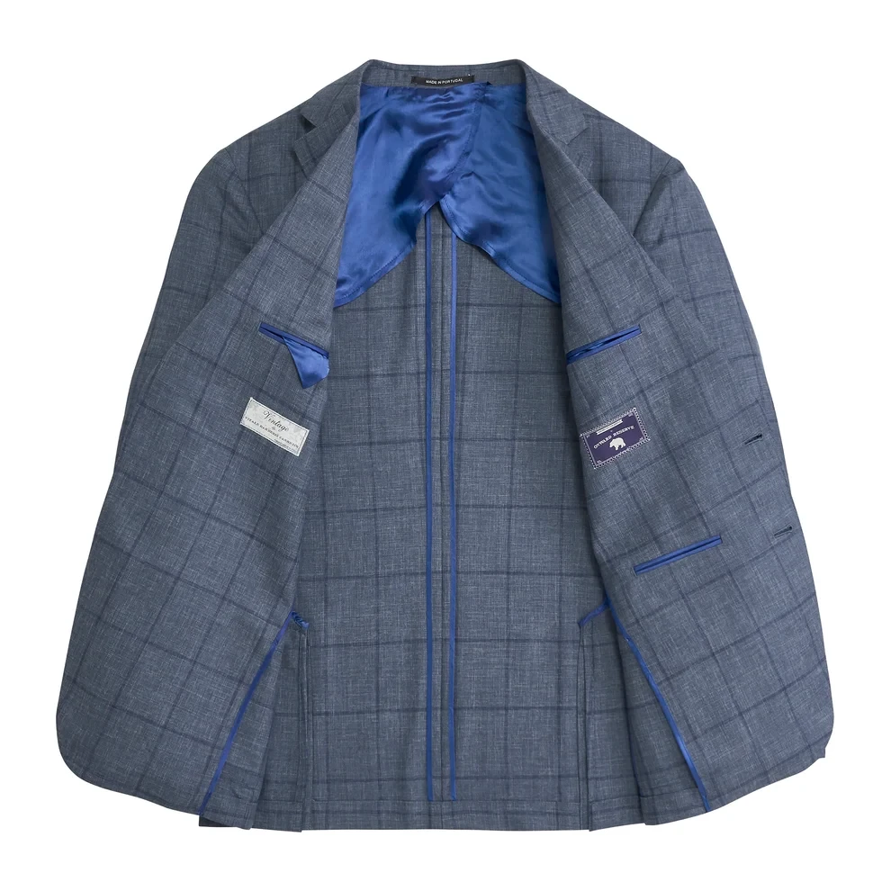 Onward Reserve Barberis Captains Windowpane Sport Coat - Captain's Blue
