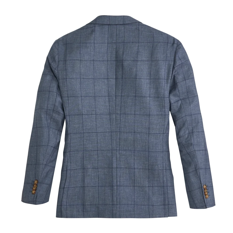 Onward Reserve Barberis Captains Windowpane Sport Coat - Captain's Blue