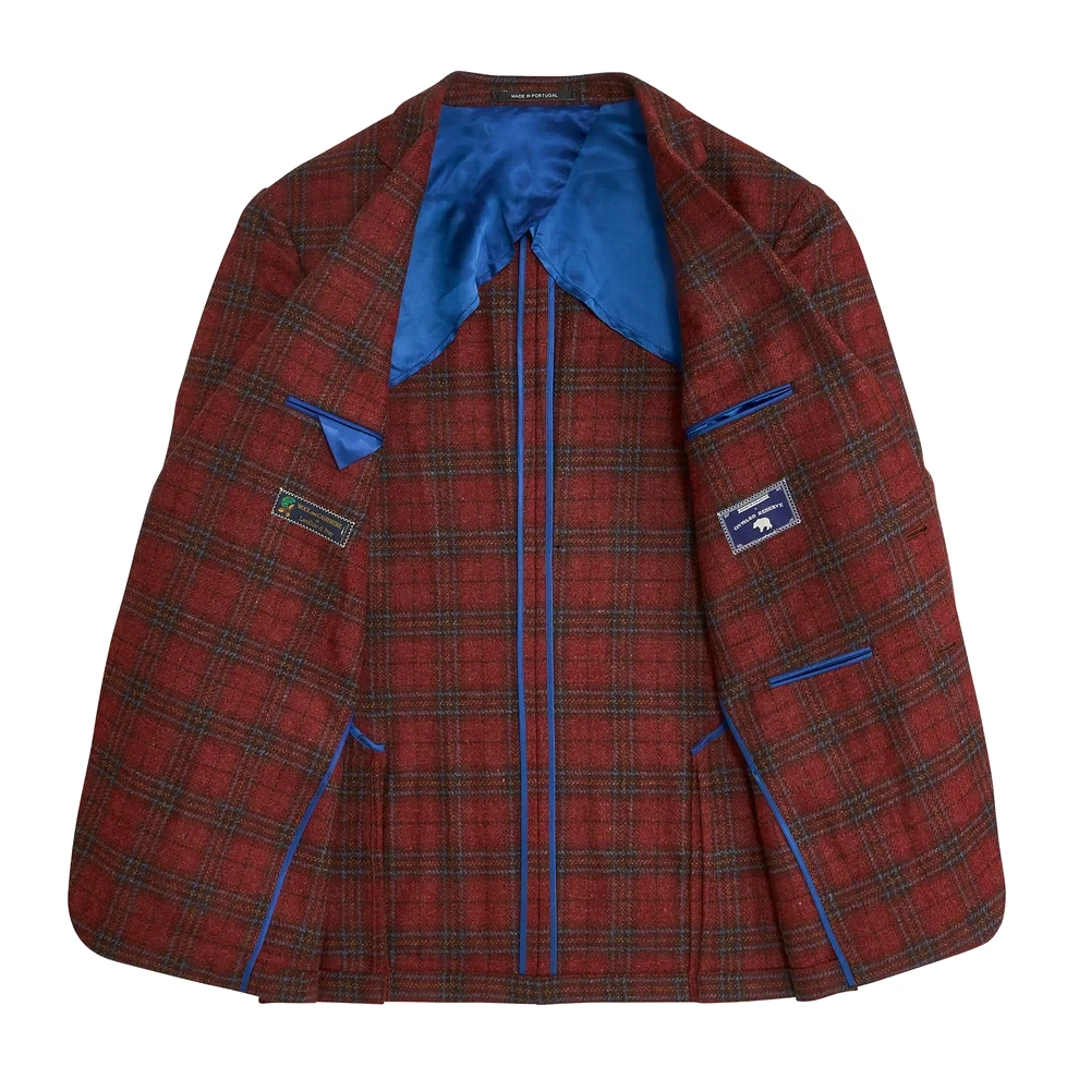 Onward Reserve Di Pray Brick Plaid Sport Coat - Brick Red