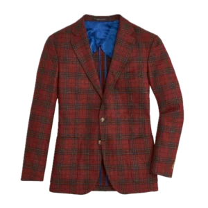 Onward Reserve Di Pray Brick Plaid Sport Coat - Brick Red