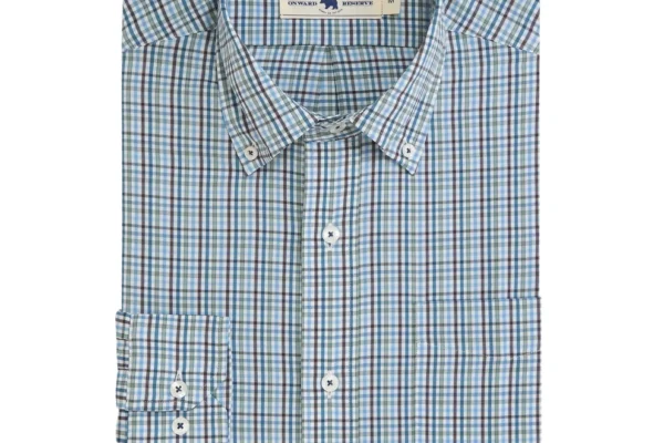 Onward Reserve Dunlin Classic Fit Performance Shirt - Chocolate