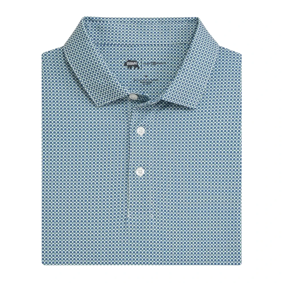 Onward Reserve League Printed Performance Polo - Ensign Blue Onward Reserve League Printed Performance Polo - Ensign Blue