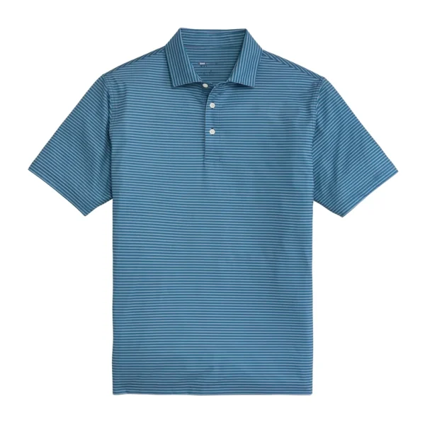 Onward Reserve Scout Stripe Performance Polo - Captain's Blue