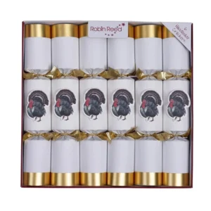 Robin Reed Racing Gold Turkey Crackers, Box of 6