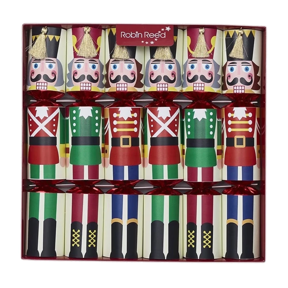 Robin Reed Racing Nutcracker Christmas Crackers (Box of 6)