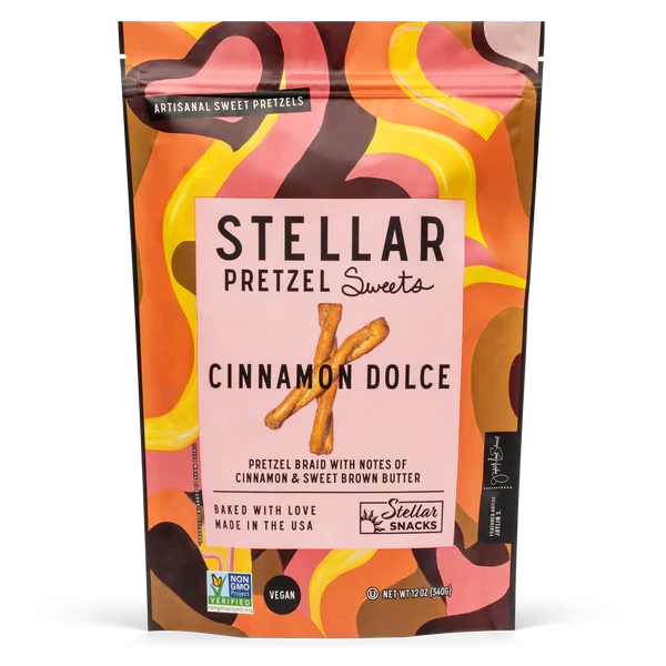 Stellar Snacks Cinnamon Dolce Pretzel Sweets, 12 Oz.