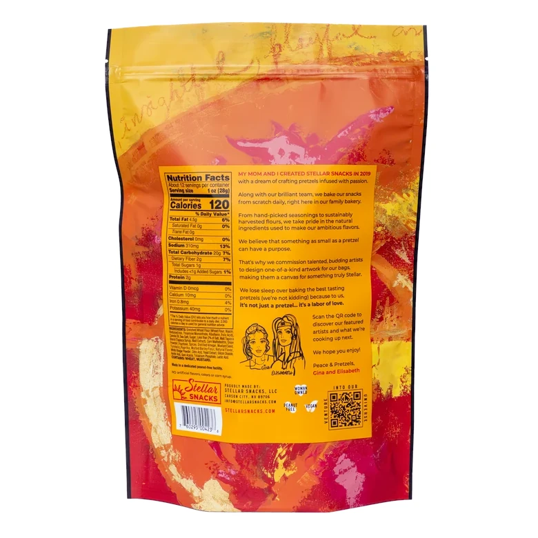 Stellar Snacks French Dijon Pretzel Braids, 12 Oz.