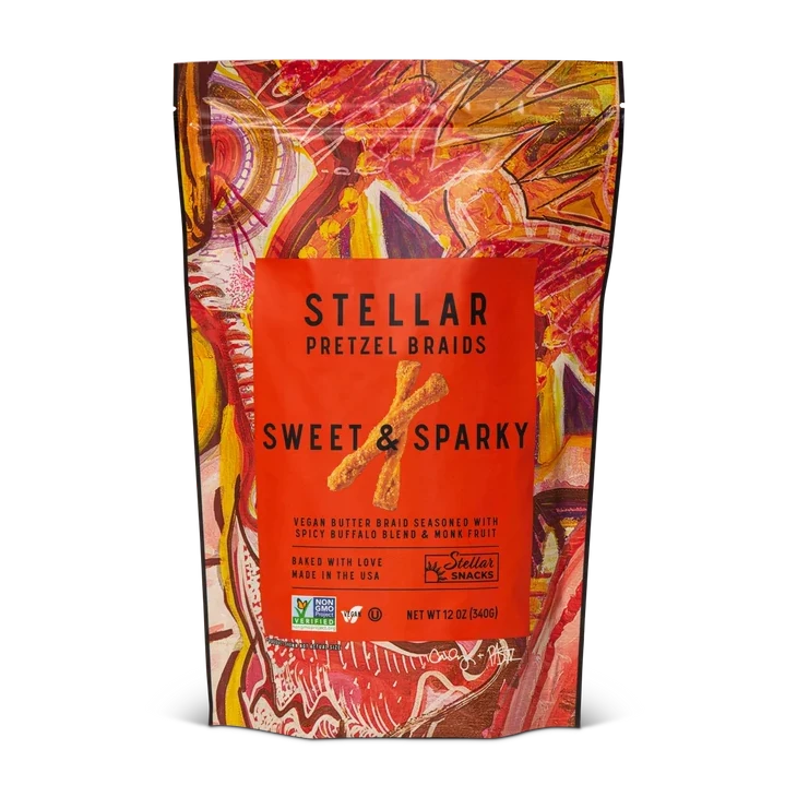 Stellar Snacks Sweet & Sparky Pretzel Braids, 12 Oz.