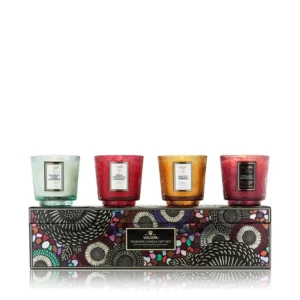 Voluspa Japonica Best Sellers - 4 Petite Pedestal Candle Gift Set