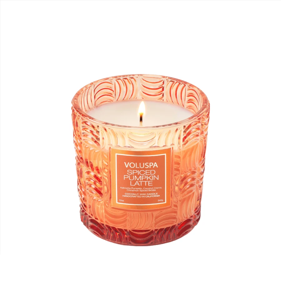 Voluspa Spiced Pumpkin Latte Luxe Classic Candle