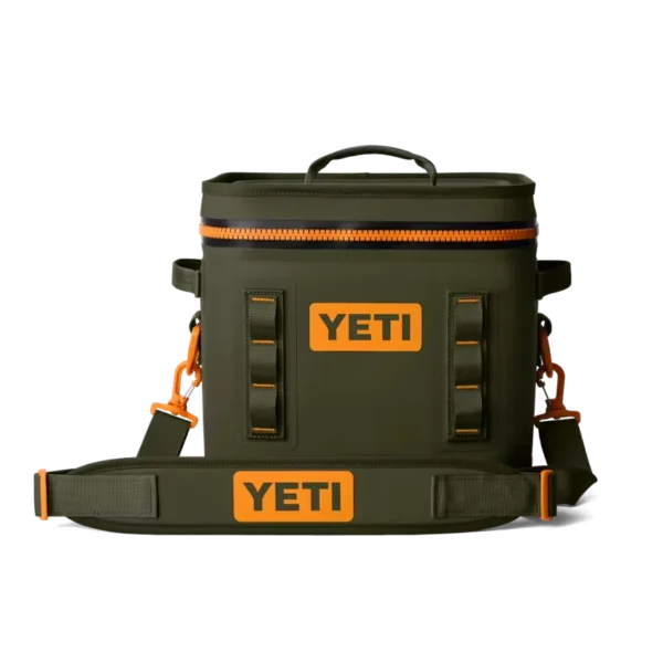 Yeti Hopper Flip 12 Soft Cooler - Olive/King Crab Orange