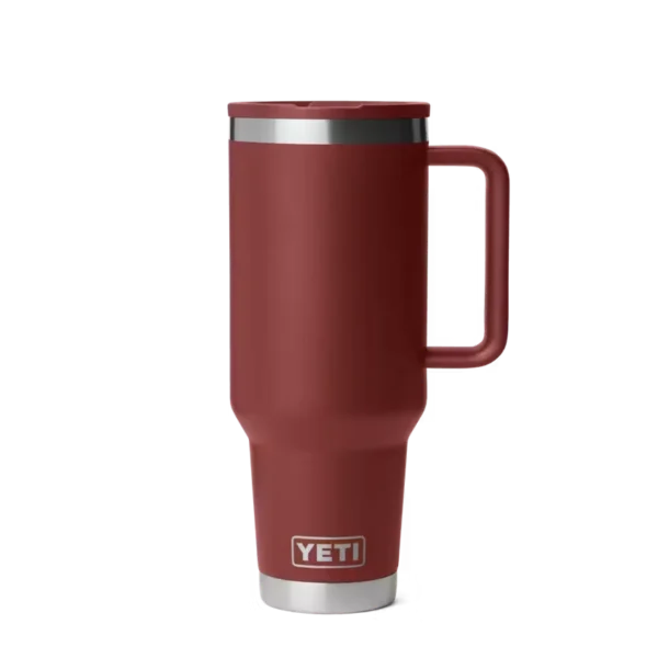 Yeti Rambler 40 oz Travel Mug with Straw Lid - Stag Red