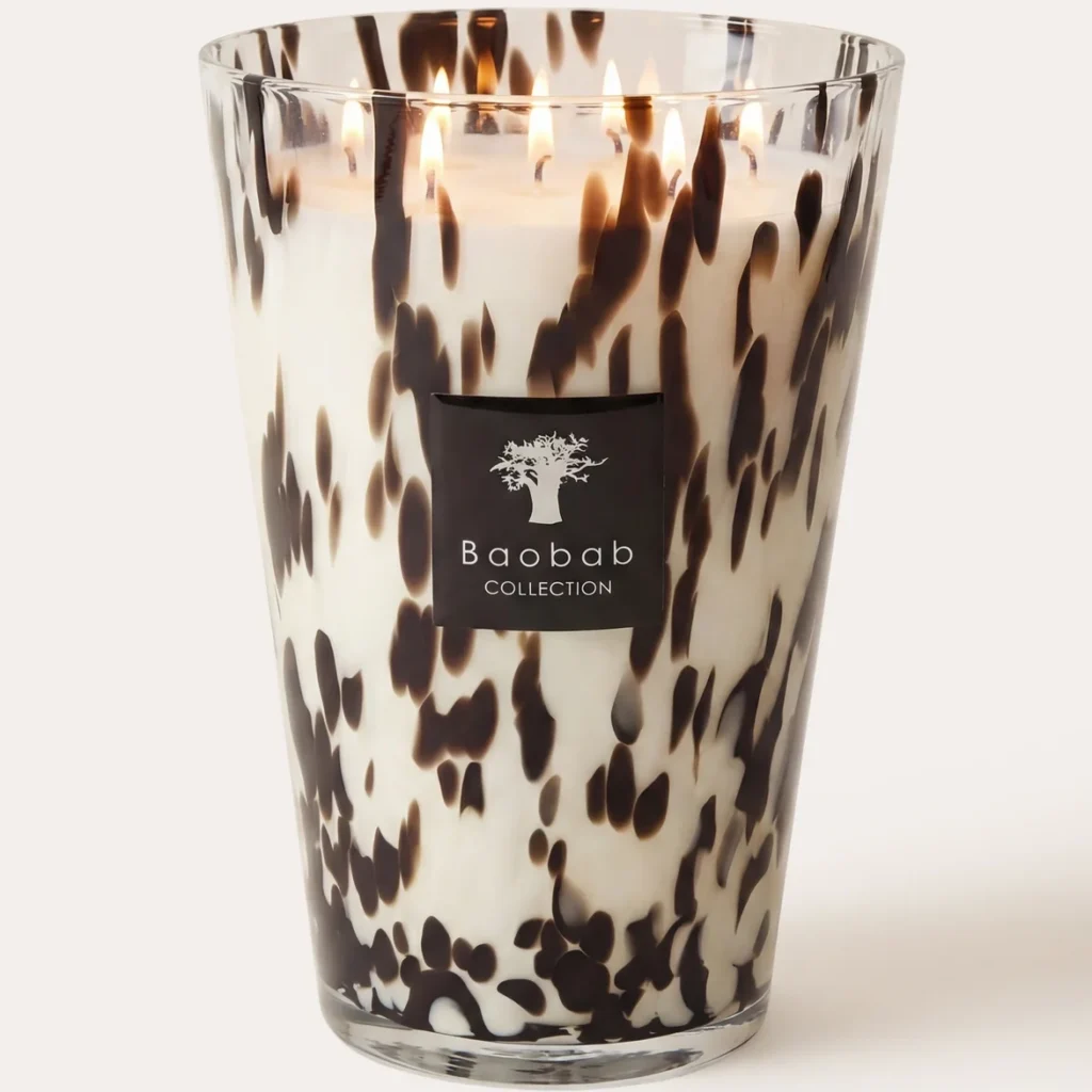 Baobab Pearls Black Monument Scented Candle