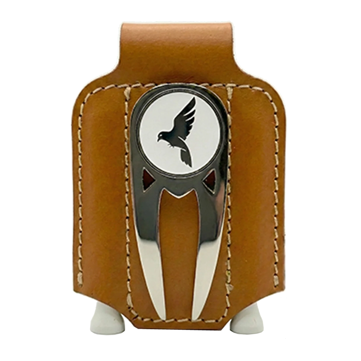 Birdie Clip Magnetic Leather Golf Clip & Wallet - Tan