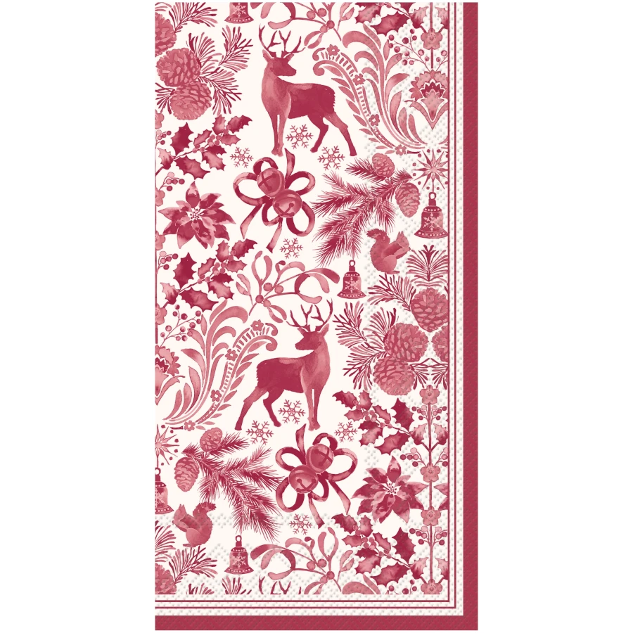 Boston International Brimsley Red Guest Towel