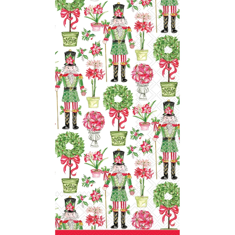 Boston International Traditional Tidings Guest Towel