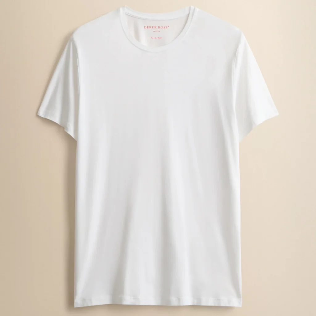 Derek Rose Basel Micro Modal T-Shirt - White