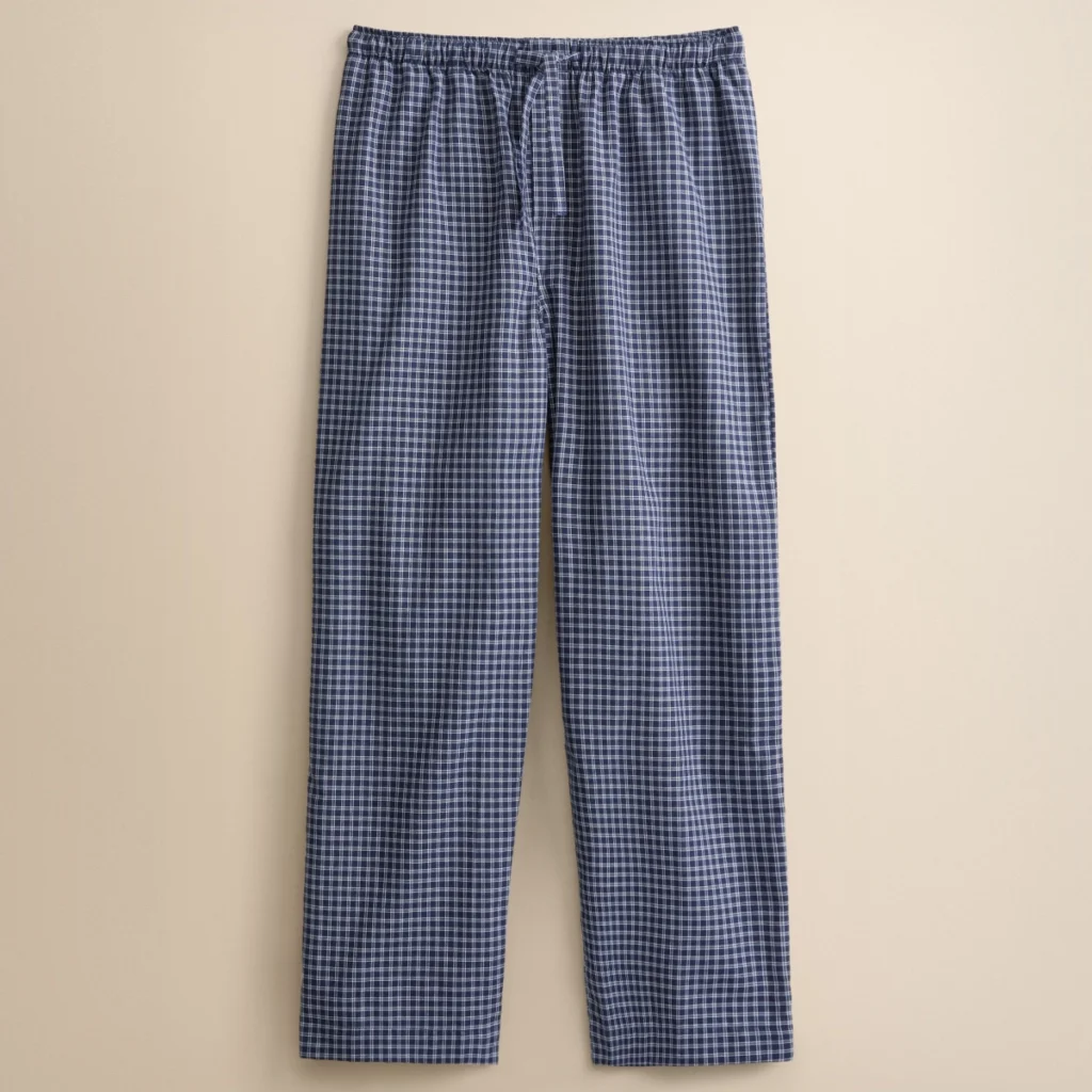 Derek Rose Braemar Brushed Cotton Lounge Pants - Navy Blue Check