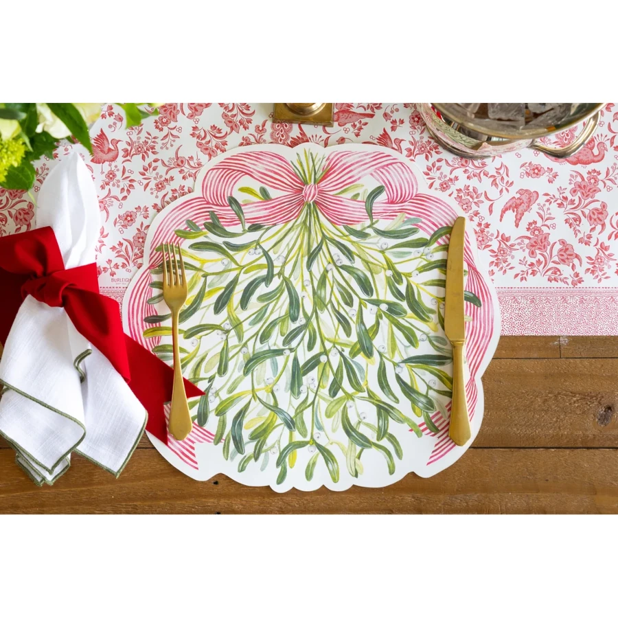 Hester & Cook Die-cut Mistletoe Placemat