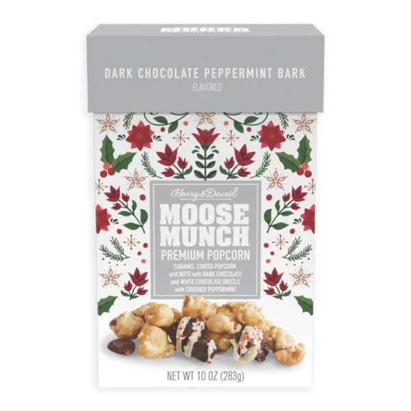 Harry and David Moose Munch Premium Popcorn - Dark Chocolate Peppermint Bark