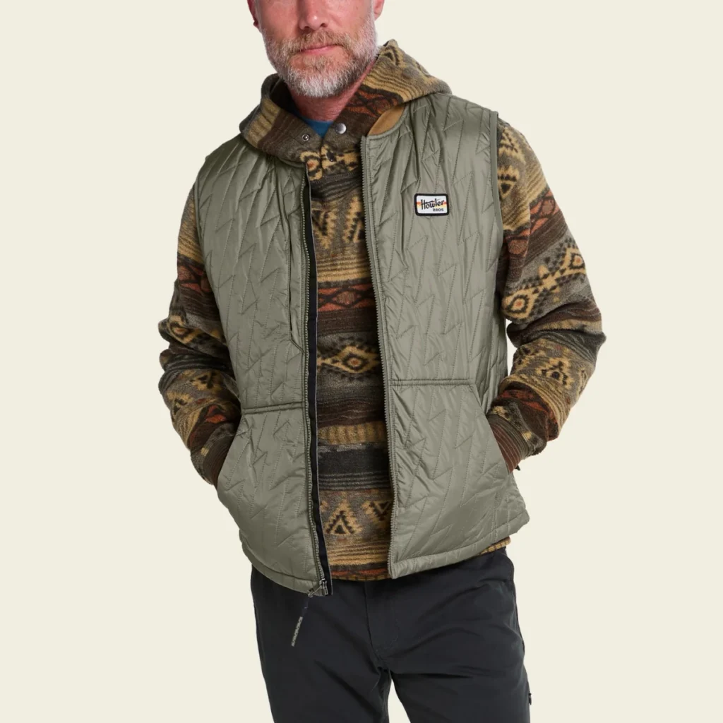 Howler Bros. Voltage Quilted Vest - Vetiver2