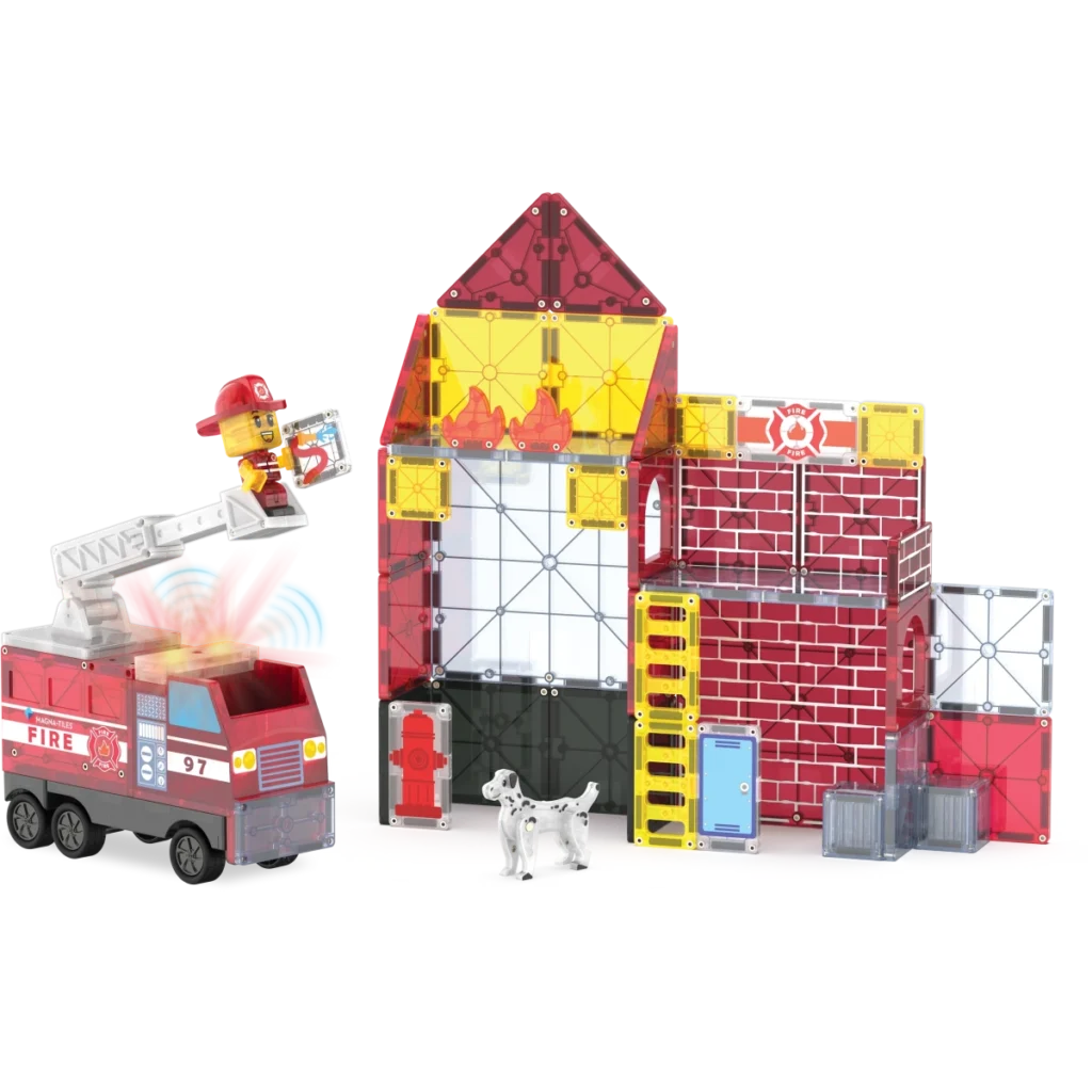 Magna-Tiles Fire Station 50 Piece Set