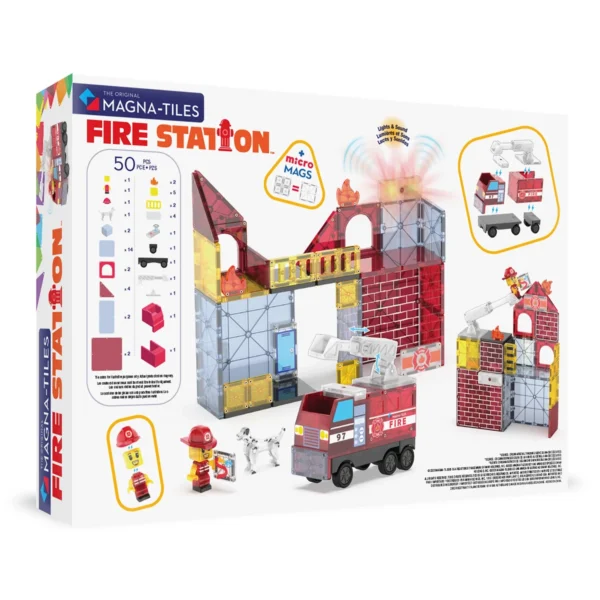 Magna-Tiles Fire Station 50 Piece Set3