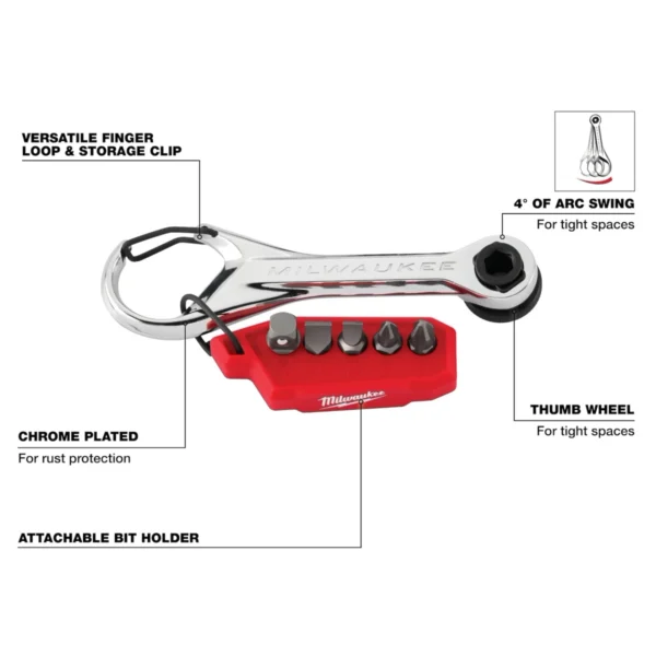 Milwaukee 7-in-1 Multi-Bit Mini Ratchet2