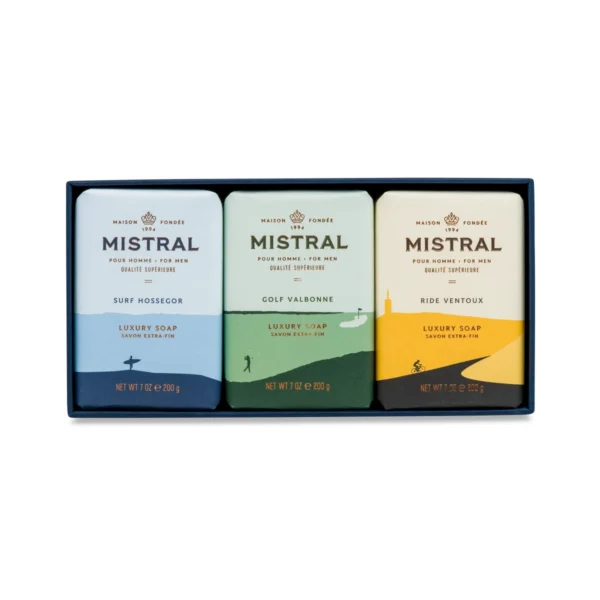 Mistral Homme Sport Three Soap Gift Set