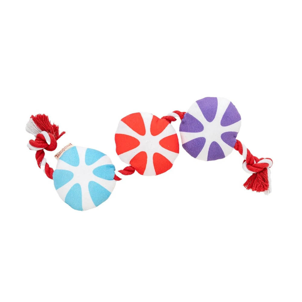 Territory Plush Candy Rope Tug Dog Toy