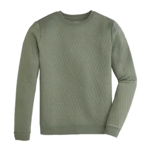 Onward Reserve Clarke Quilted Crewneck - Sea Spray