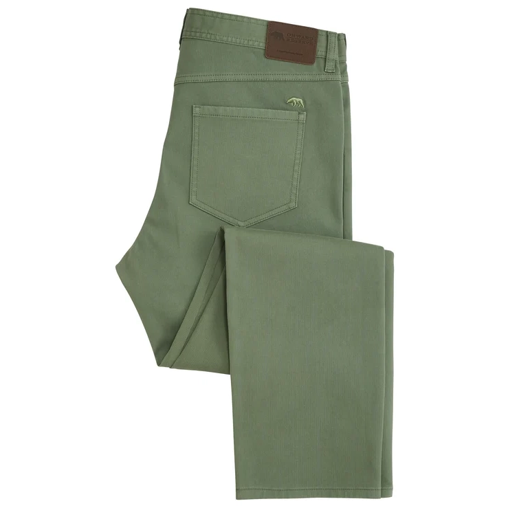Onward Reserve Bedford Five Pocket Pant - Sea Spray
