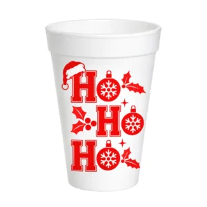 Rosanne Beck Ho Ho Ho Styrofoam Cups