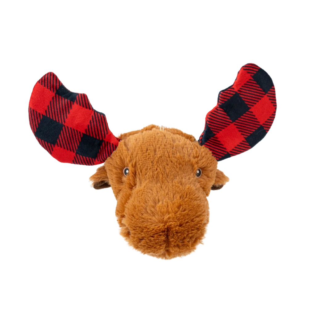 Tall Tails 2-in-1 Holiday Moose Fetch Ball Dog Toy