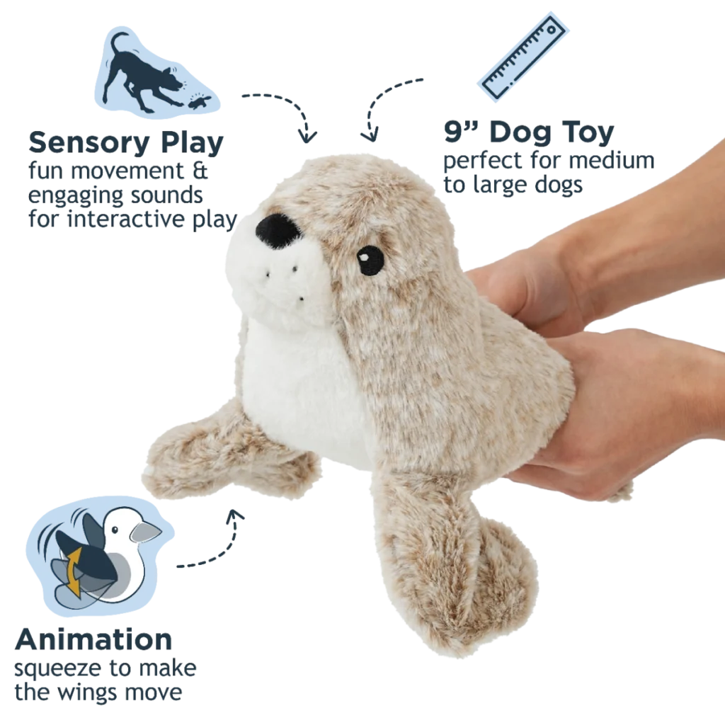 Tall Tails Animated Seal Dog Toy2