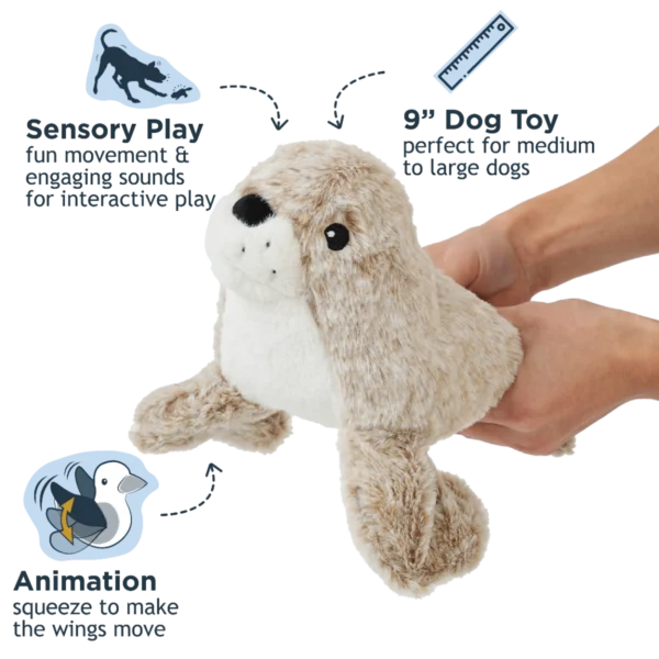 Tall Tails Animated Seal Dog Toy2
