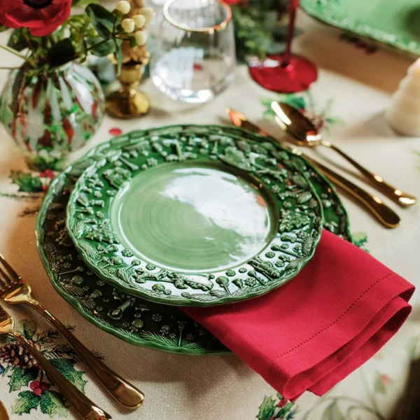 Vietri Fiabe di Natale Green Salad Plate2